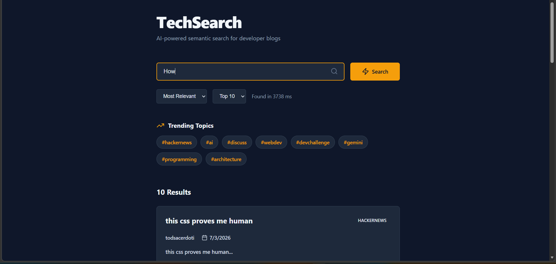 AI Search Engine screenshot